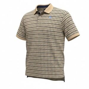 Geometric Print Polo Shirt 100% Cotton Casual XL Roundtree & Yorke Mens NWT